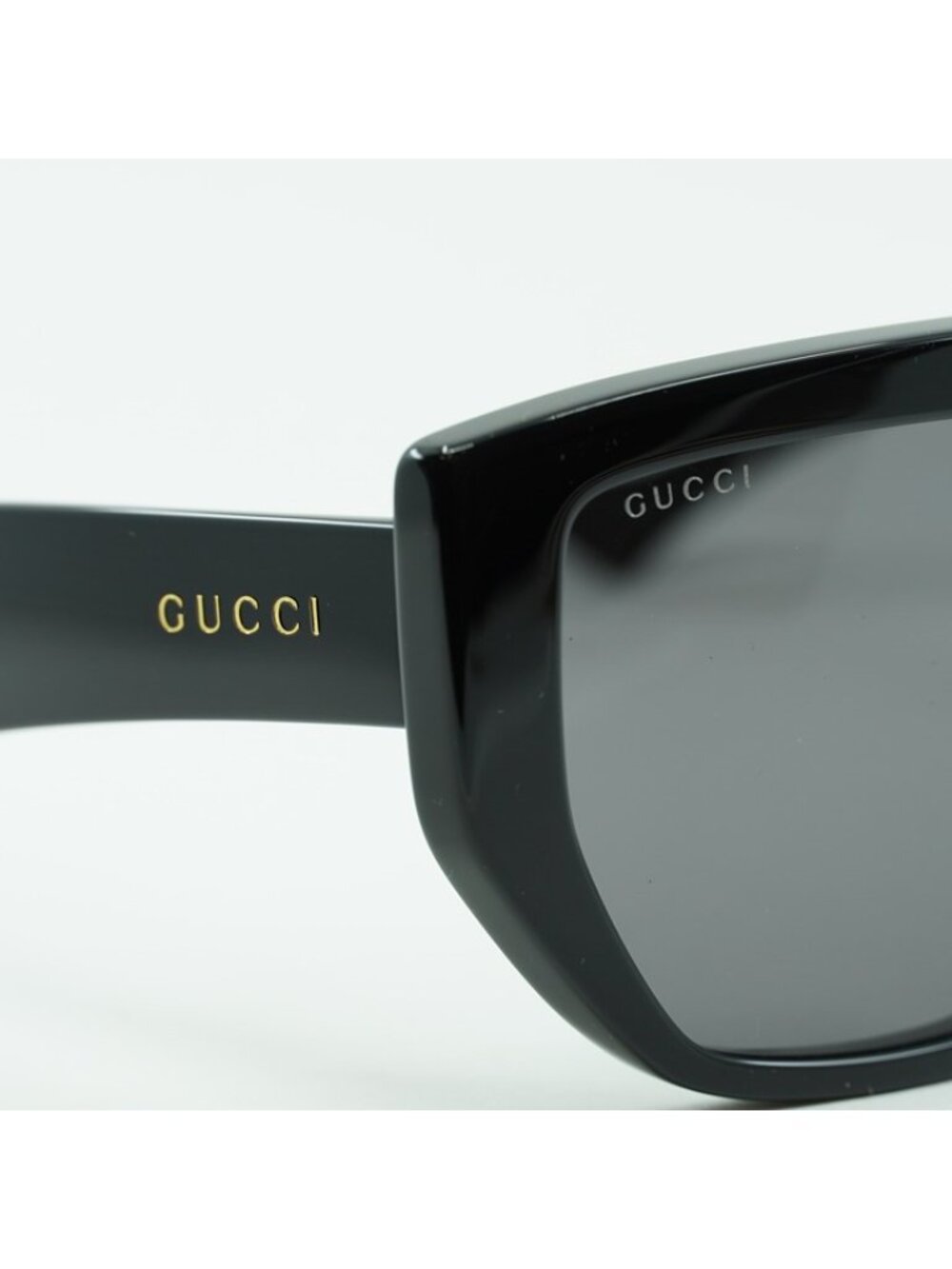 Gucci GG0997S 002 Sunglasses Black Shield Frame, Grey Lenses - Picture 8 of 11